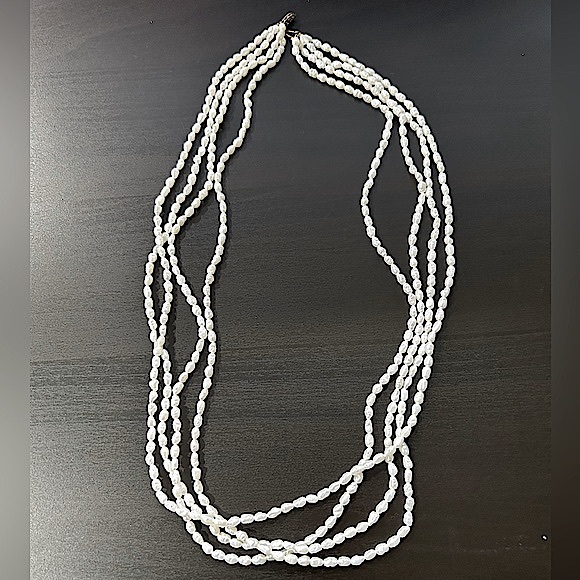 Freshwater Four Strand PEARL Necklace - Picture 4 of 6